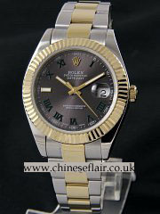 Fake Rolex Datejust II Watch 41MM Automatic Grey Dial Watch
